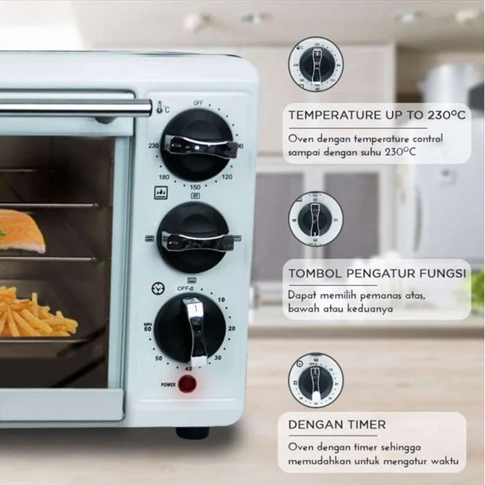 Sekai Oven Listrik 19 Liter - OV 190 | OV190