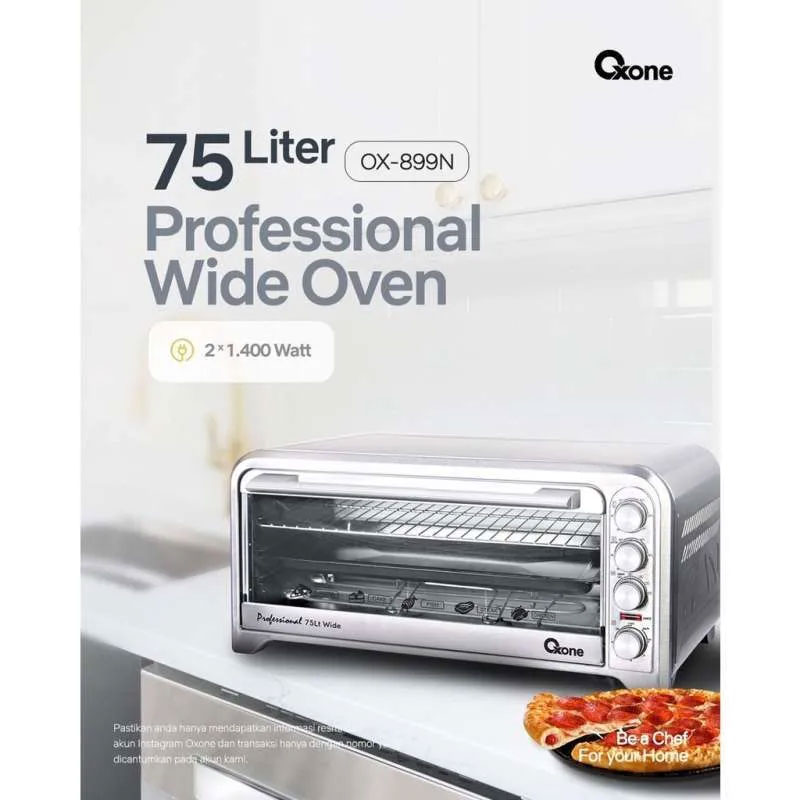 Oxone Wide Oven 75 Liter - OX-899N | OX899N